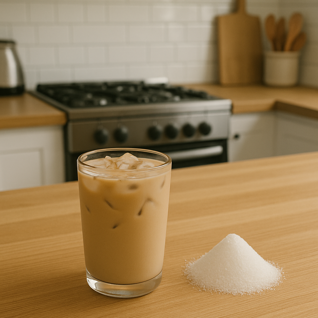 Sugar Free Iced Coffee with Monk Fruit and Allulose