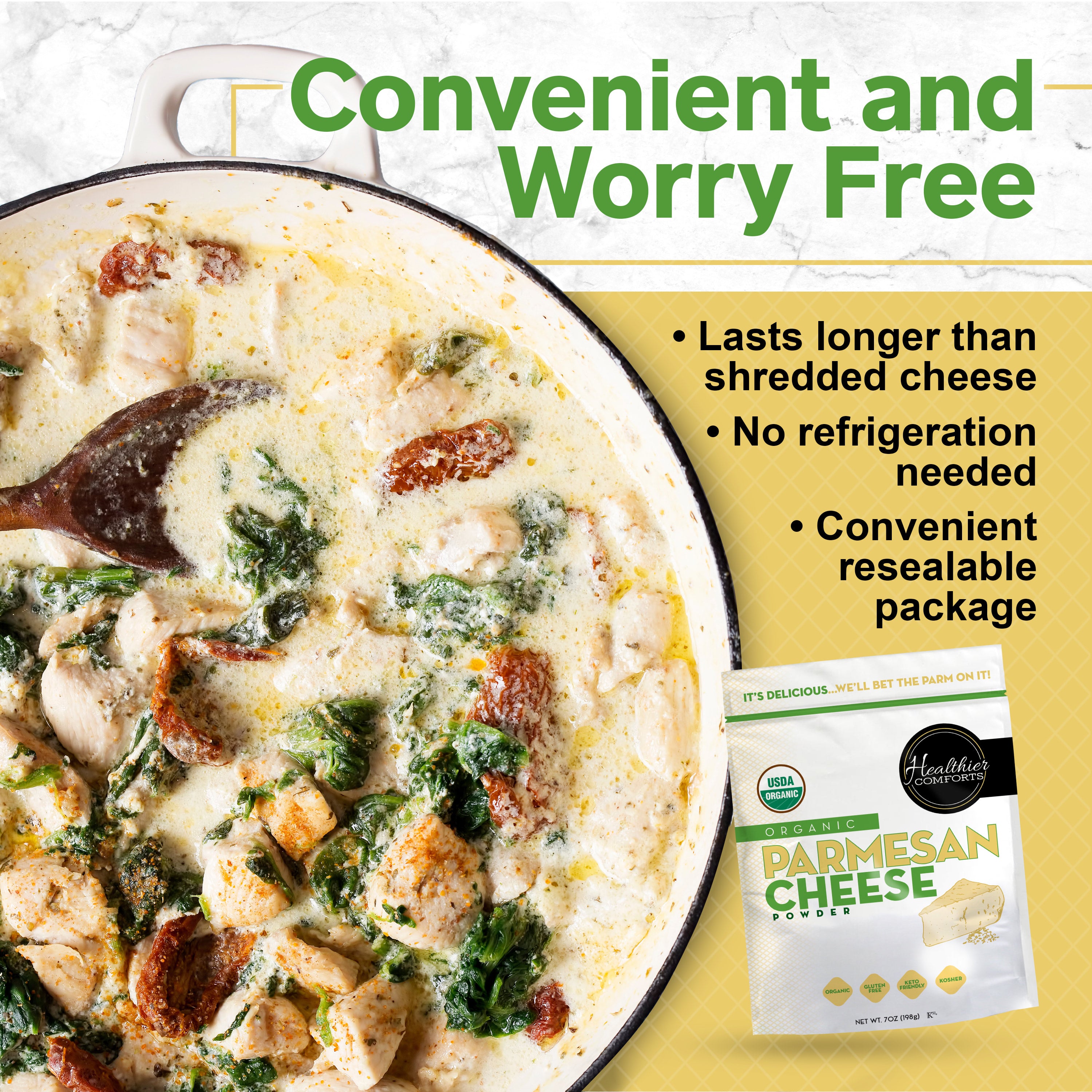 Organic Parmesan Cheese Powder