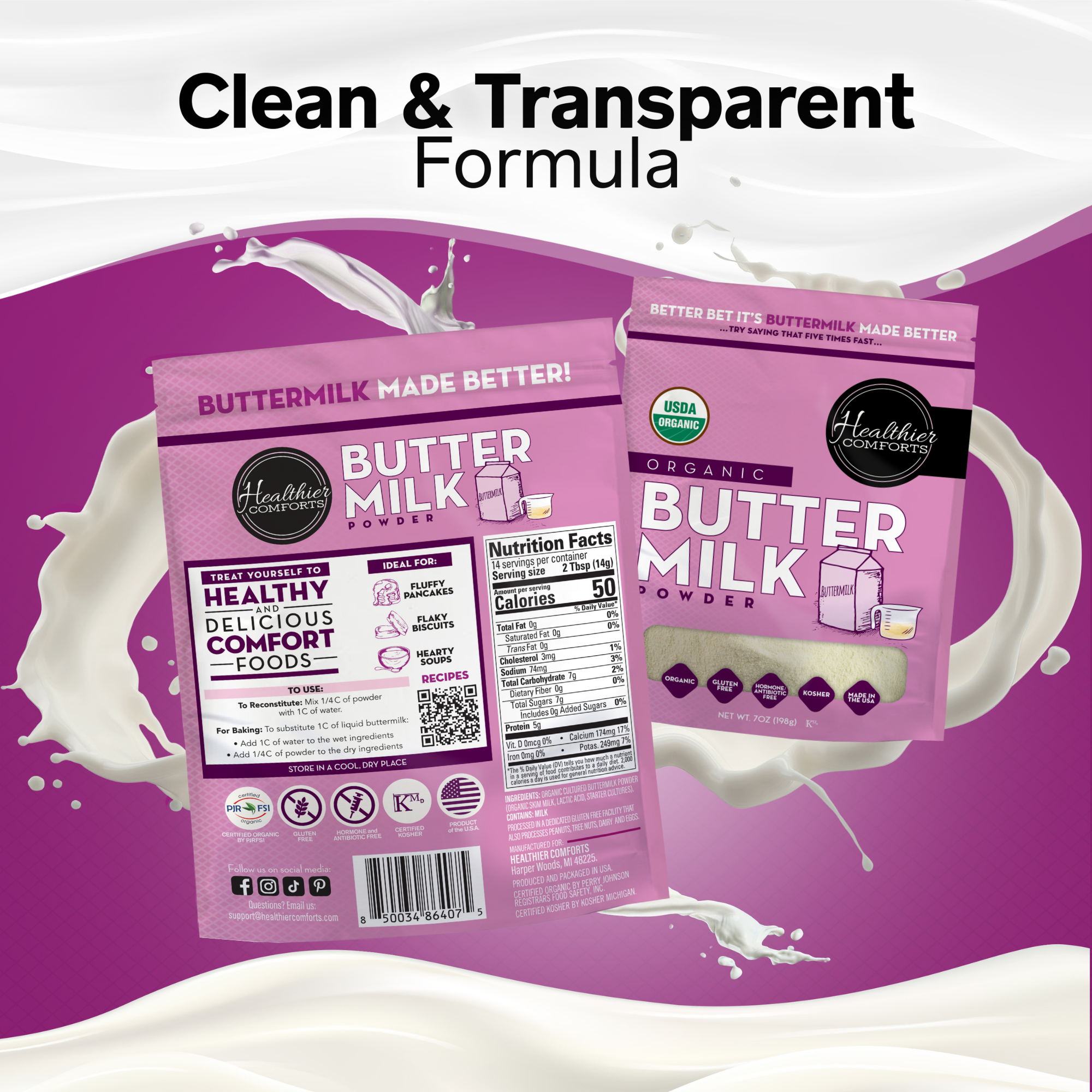 Organic Buttermilk Powder