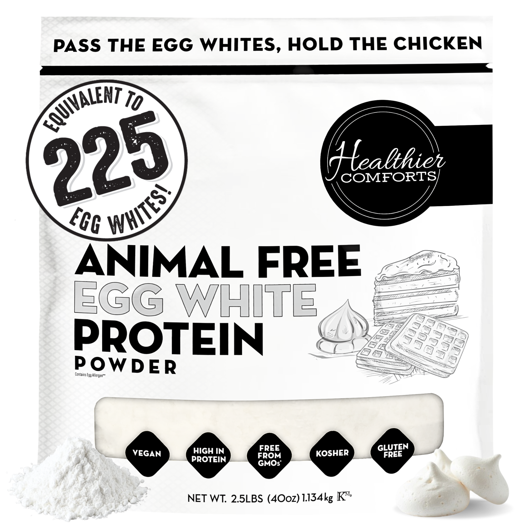 Animal-Free Egg White Protein Powder