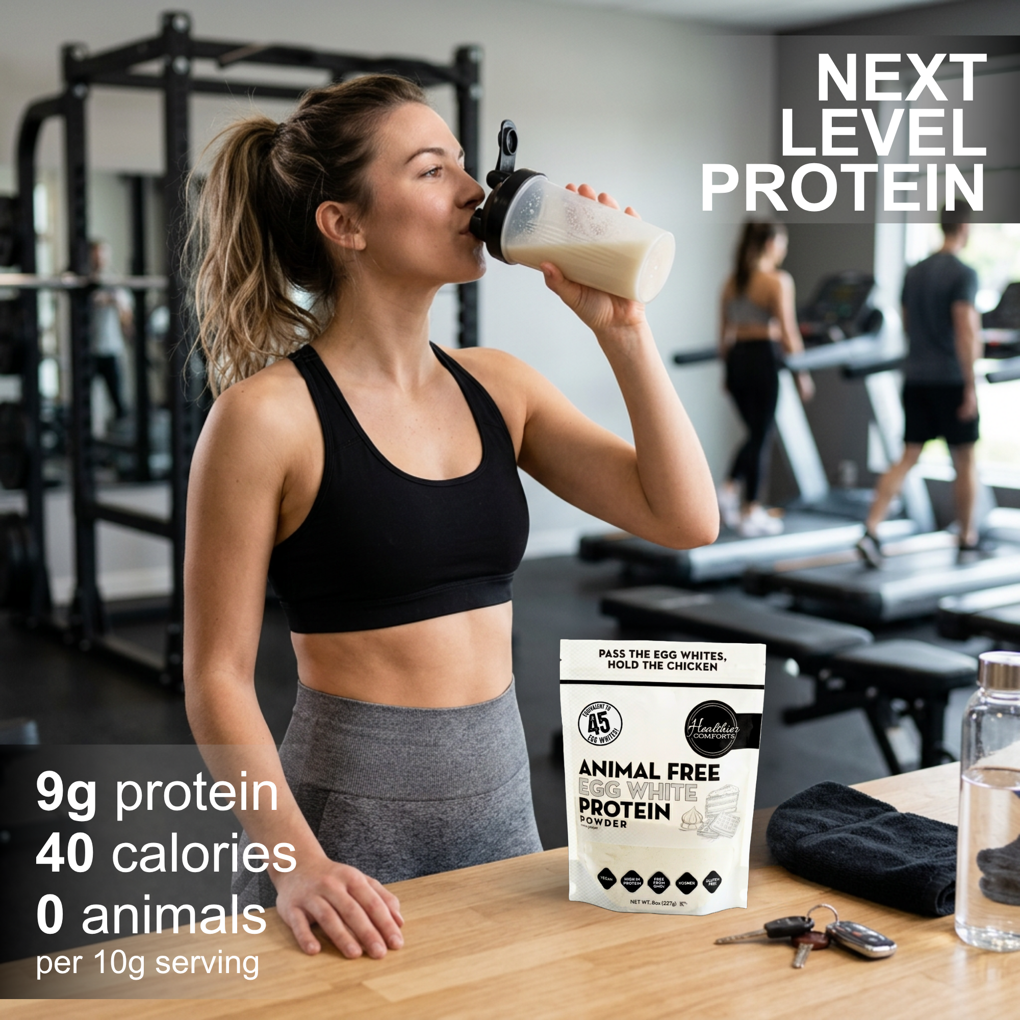 Animal-Free Egg White Protein Powder