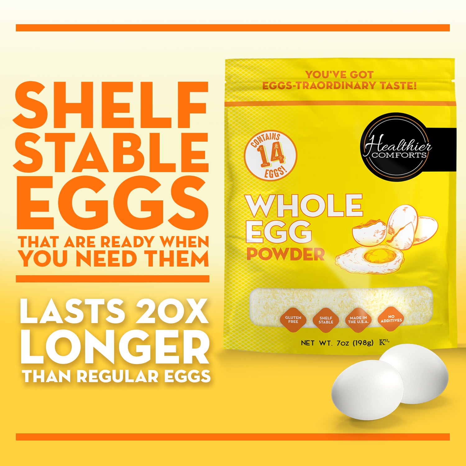 Whole Egg Powder | Shelf Stable Dried Eggs