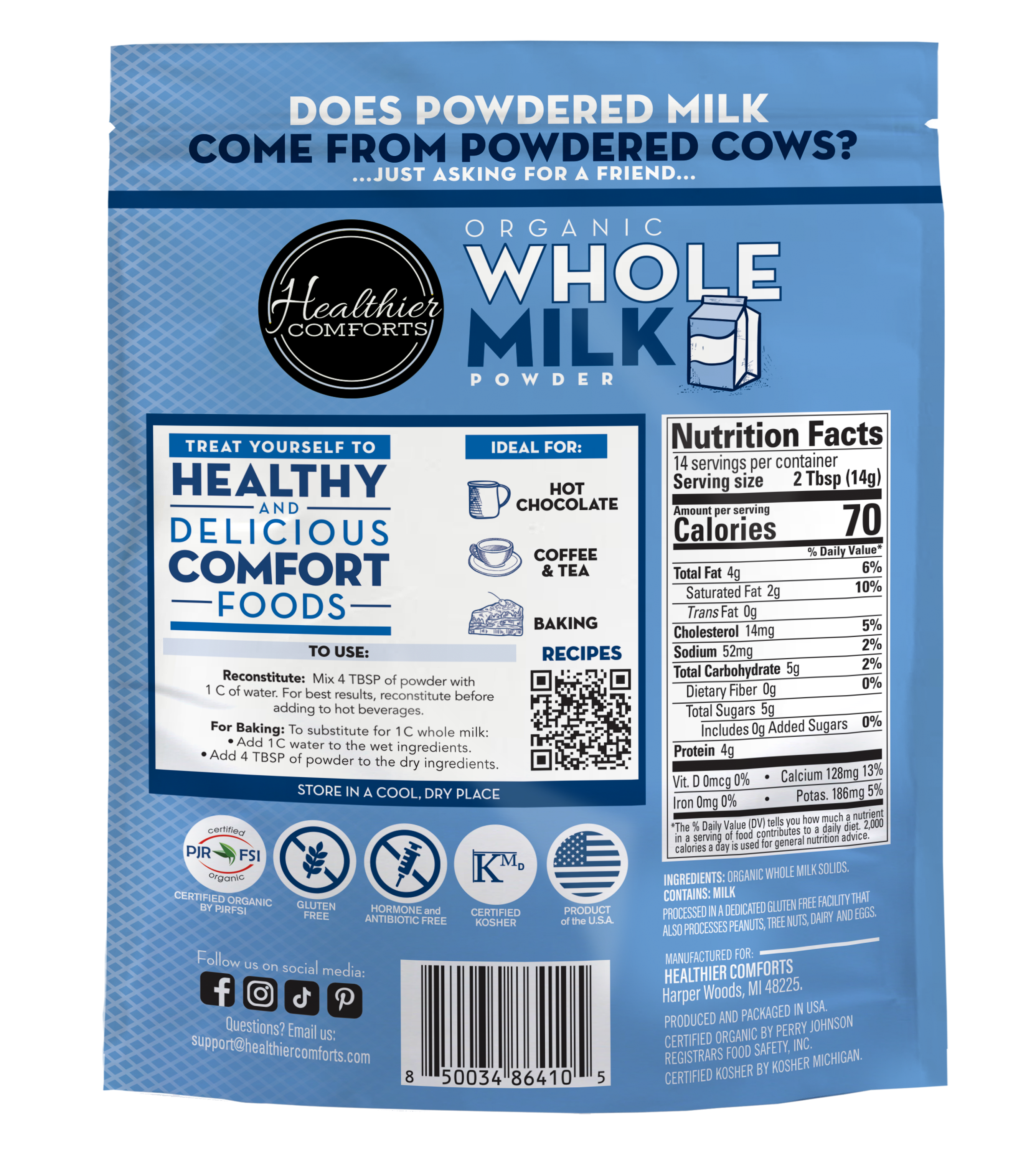 Organic Whole Milk Powder