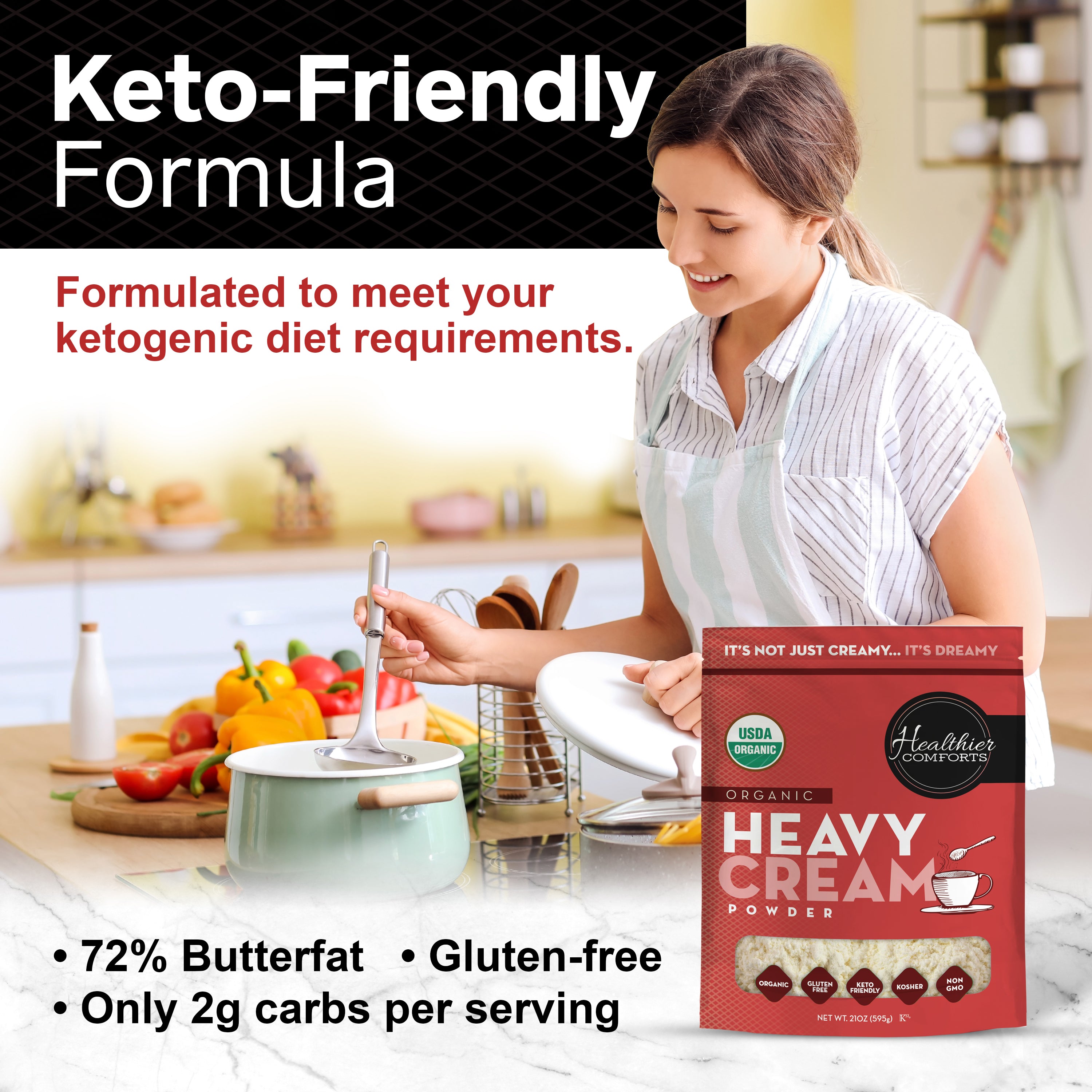 Organic Heavy Cream Powder