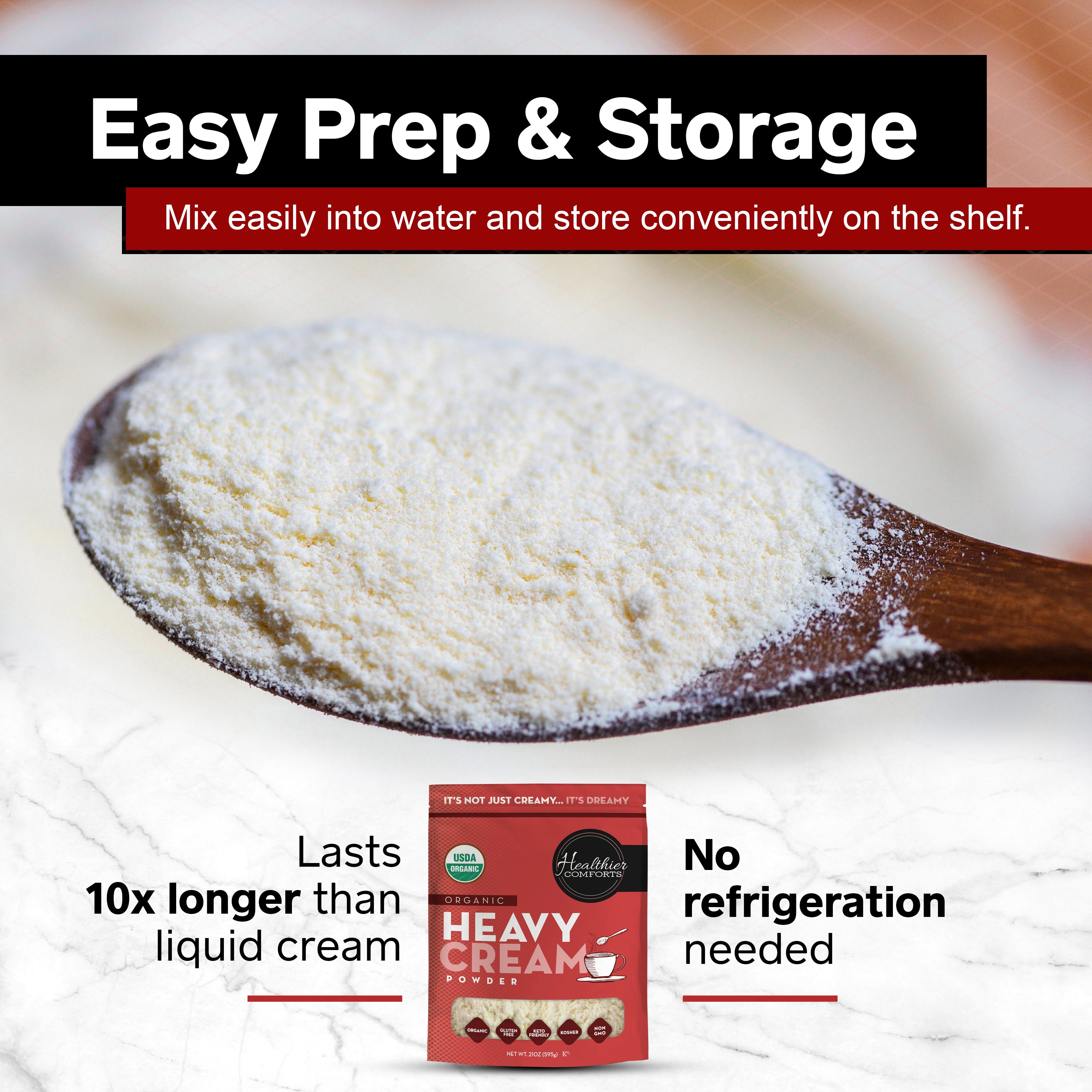 Organic Heavy Cream Powder