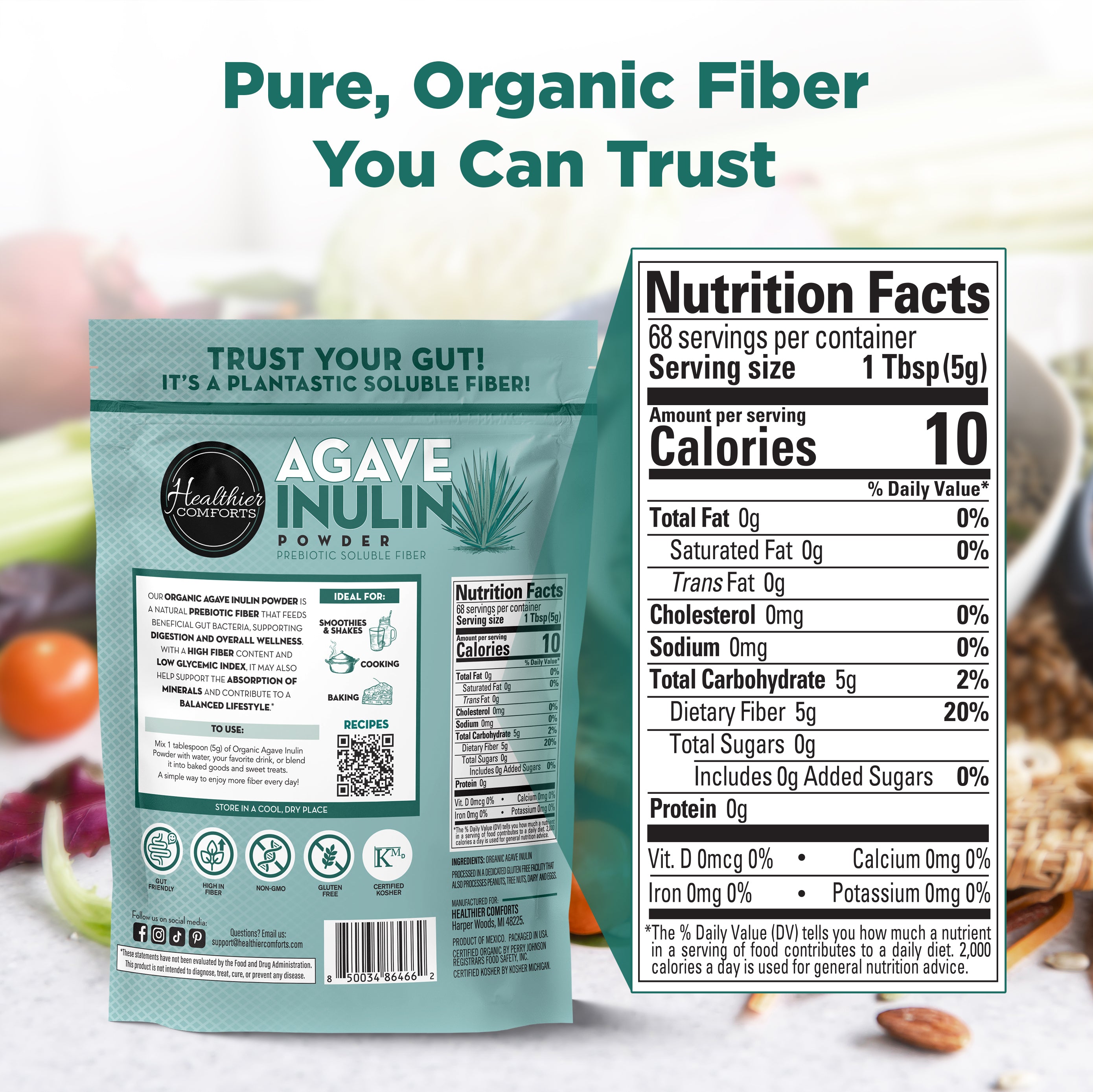 Organic Agave Inulin Powder