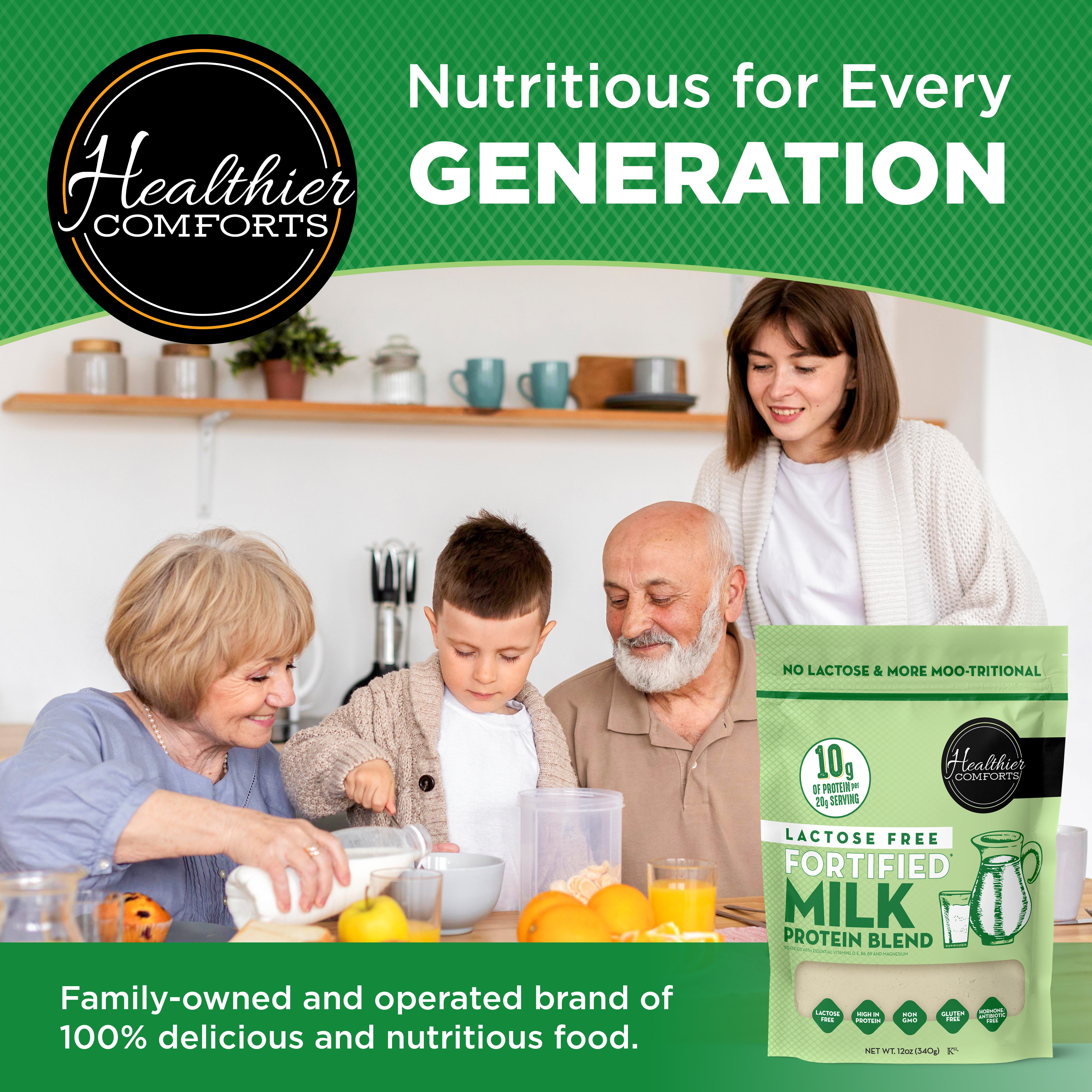 Lactose Free Fortified Milk Protein Blend