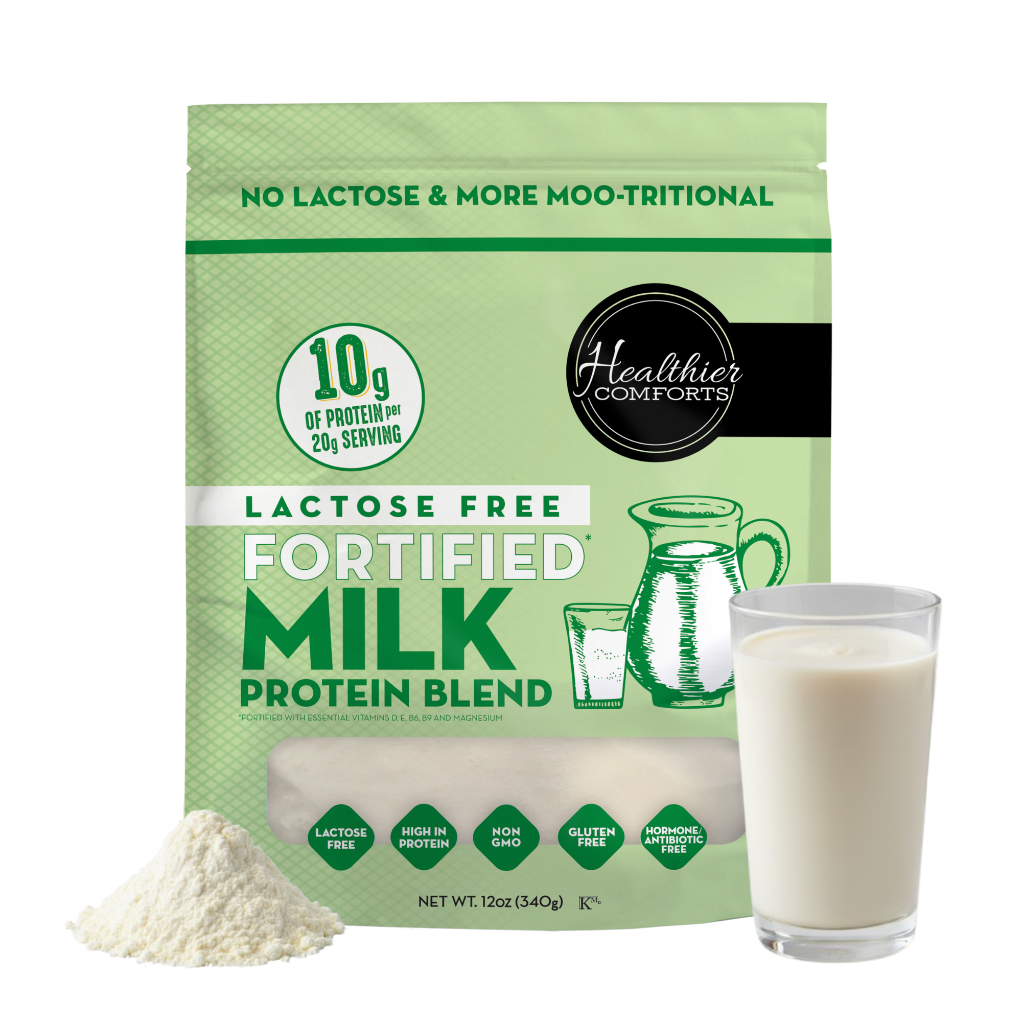 Lactose Free Fortified Milk Protein Blend – Healthier Comforts