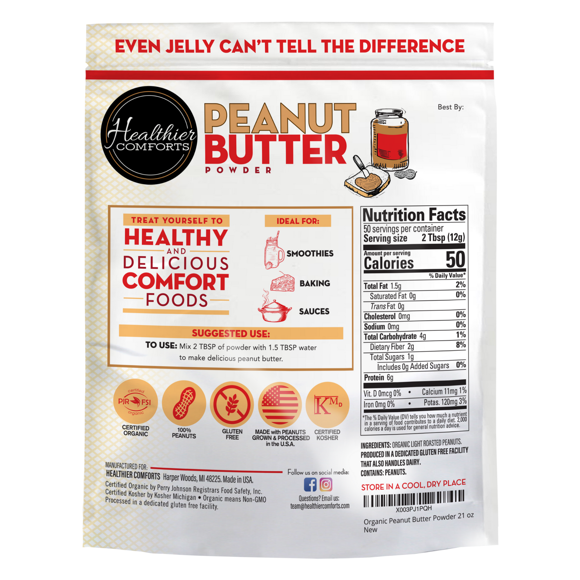 Organic Peanut Butter Powder