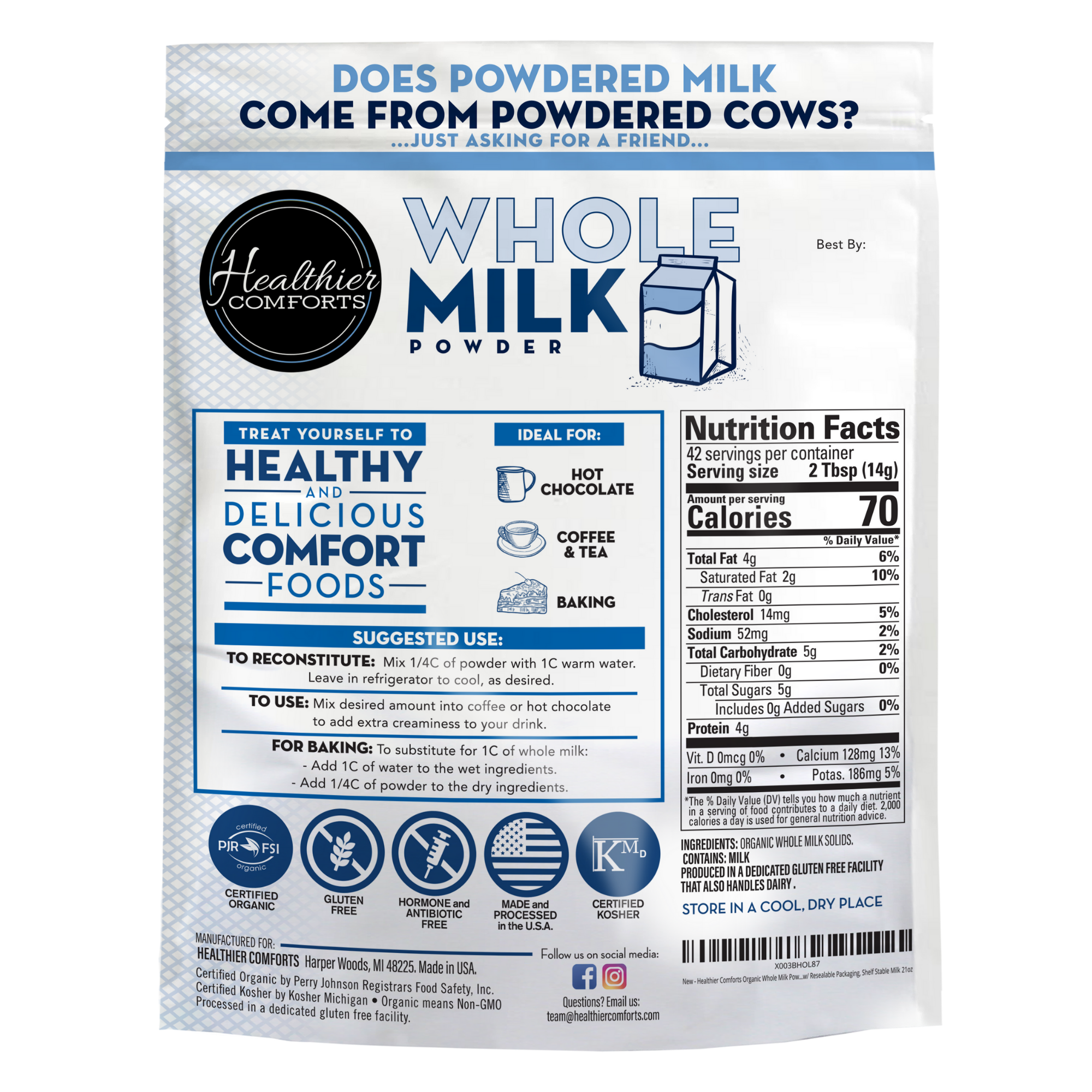 Organic Whole Milk Powder