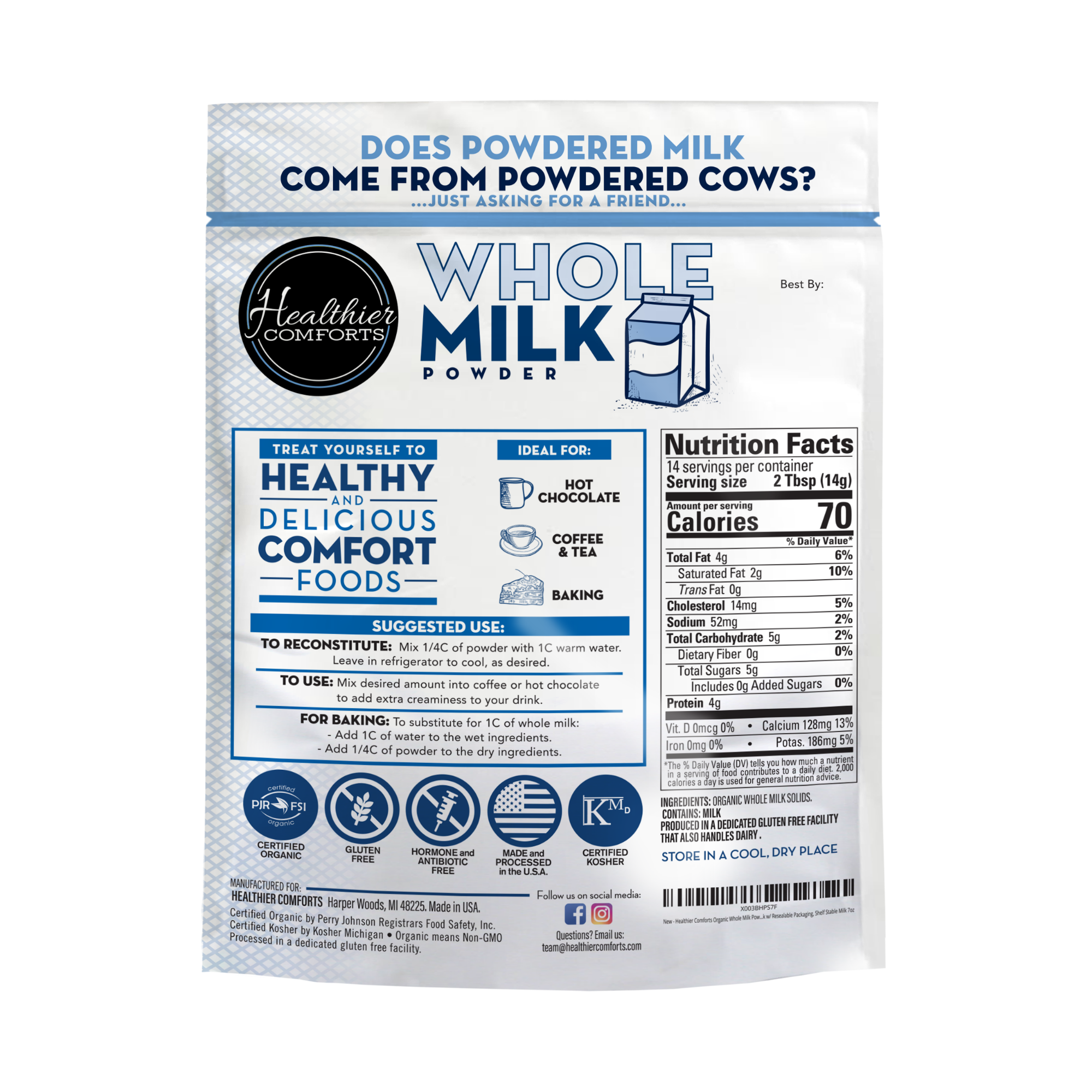 Organic Whole Milk Powder