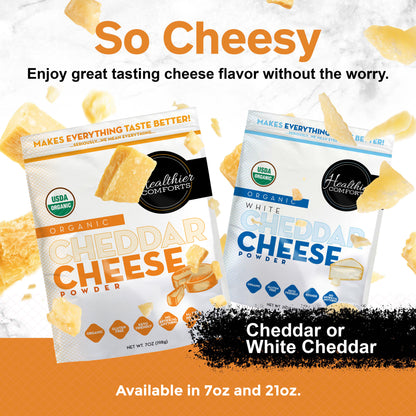 Organic Cheddar Cheese Powder (Orange)