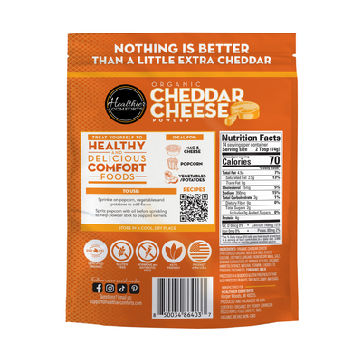 Organic Cheddar Cheese Powder (Orange)