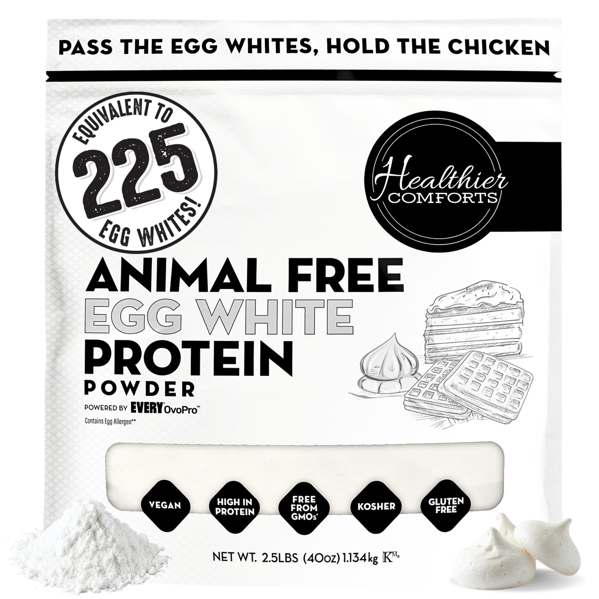 Animal-Free Egg White Protein Powder