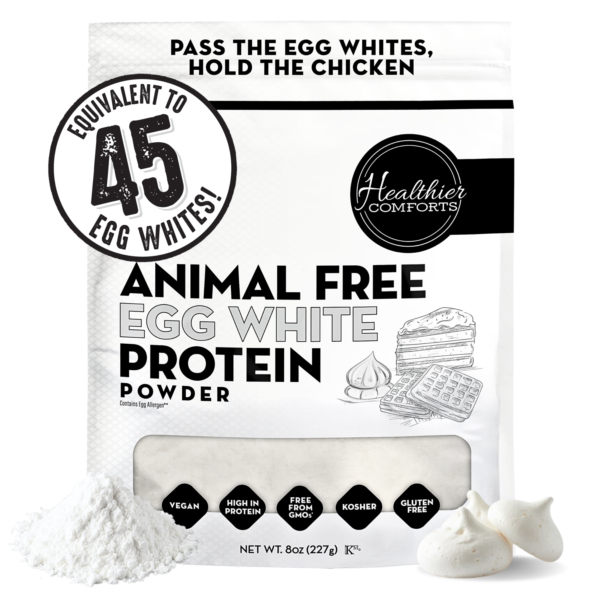Animal-Free Egg White Protein Powder
