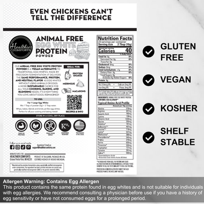 Animal-Free Egg White Protein Powder
