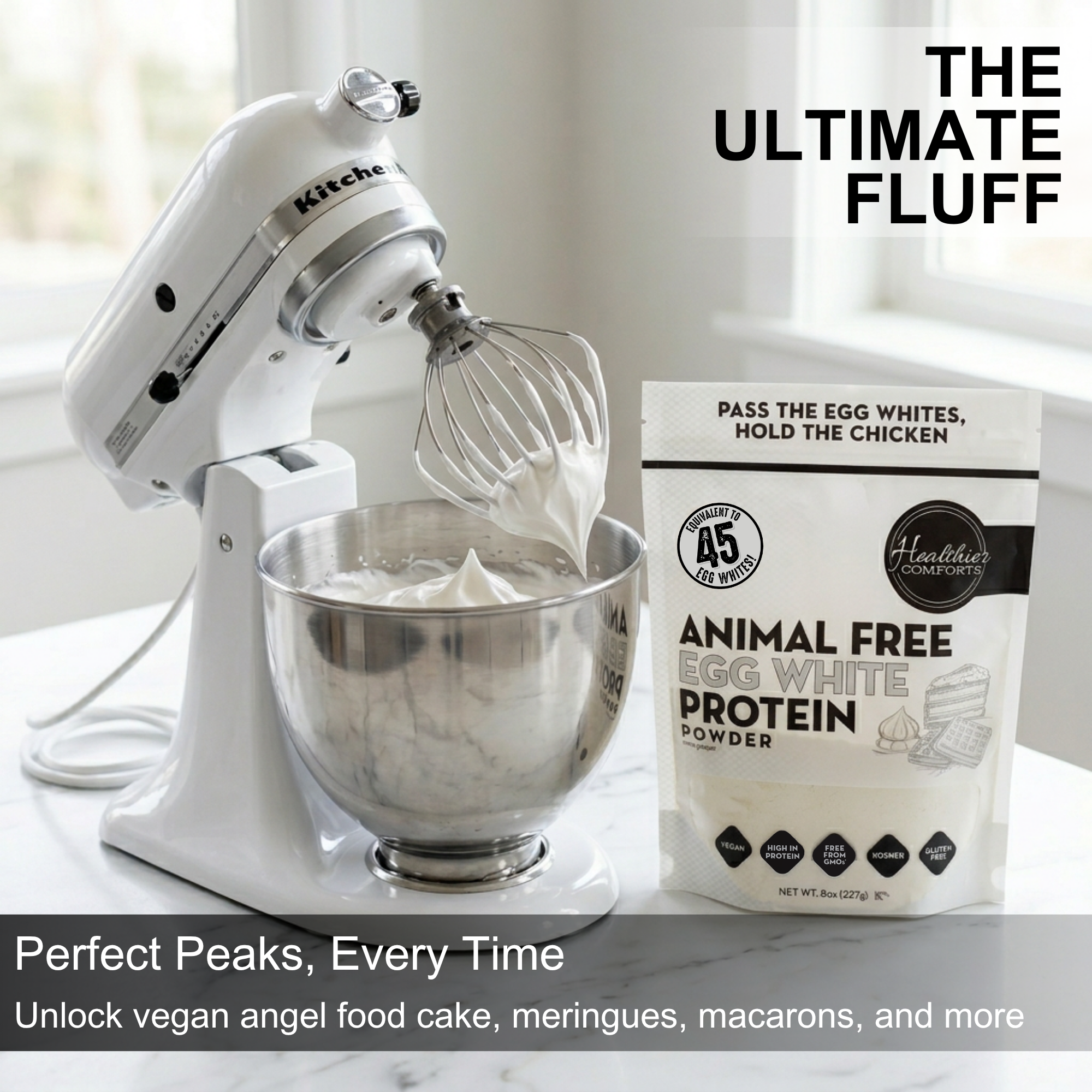 Animal-Free Egg White Protein Powder
