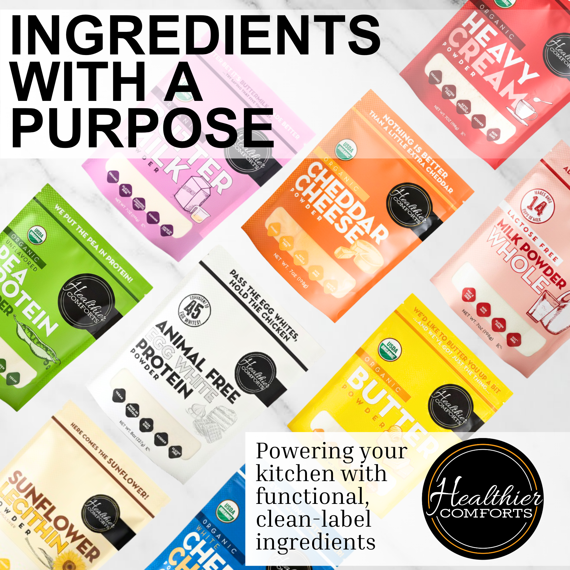 Animal-Free Egg White Protein Powder