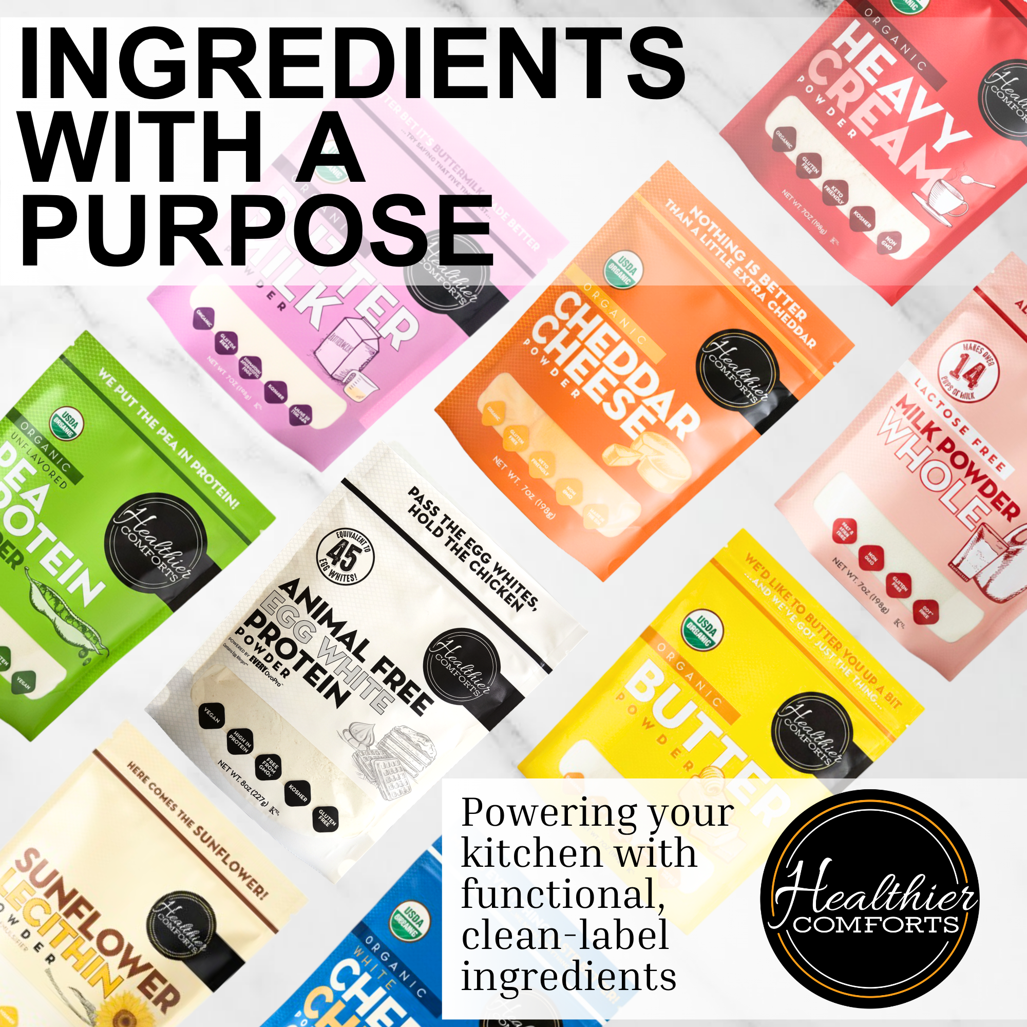 Animal-Free Egg White Protein Powder