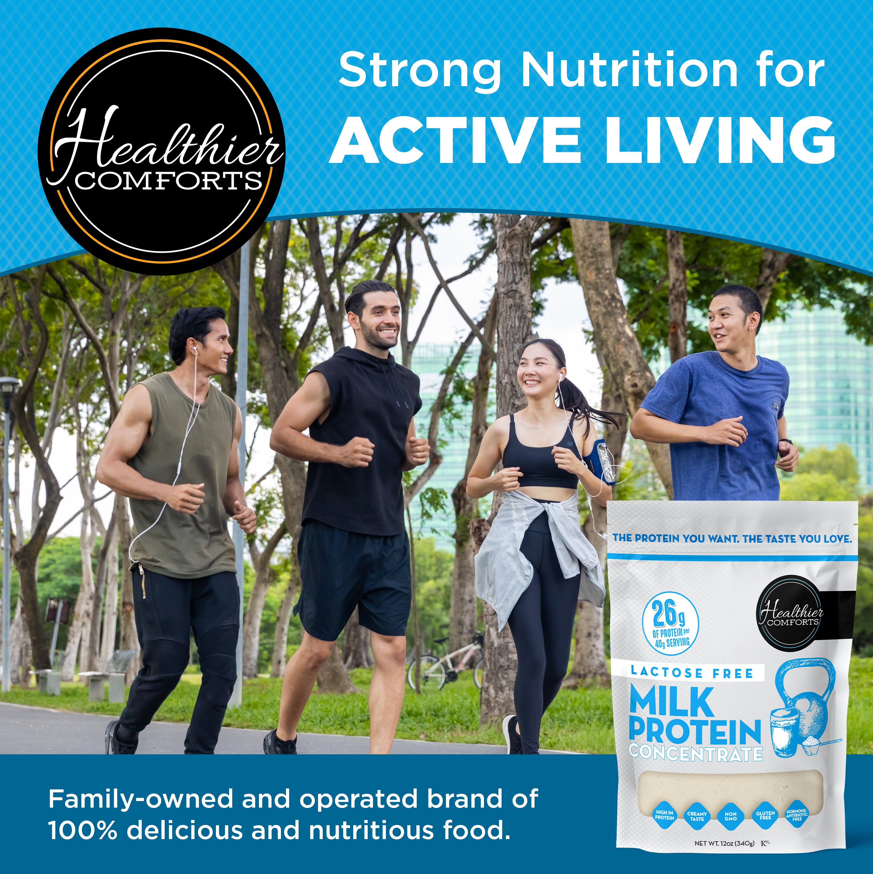 Lactose Free Milk Protein Concentrate Powder (Unflavored)