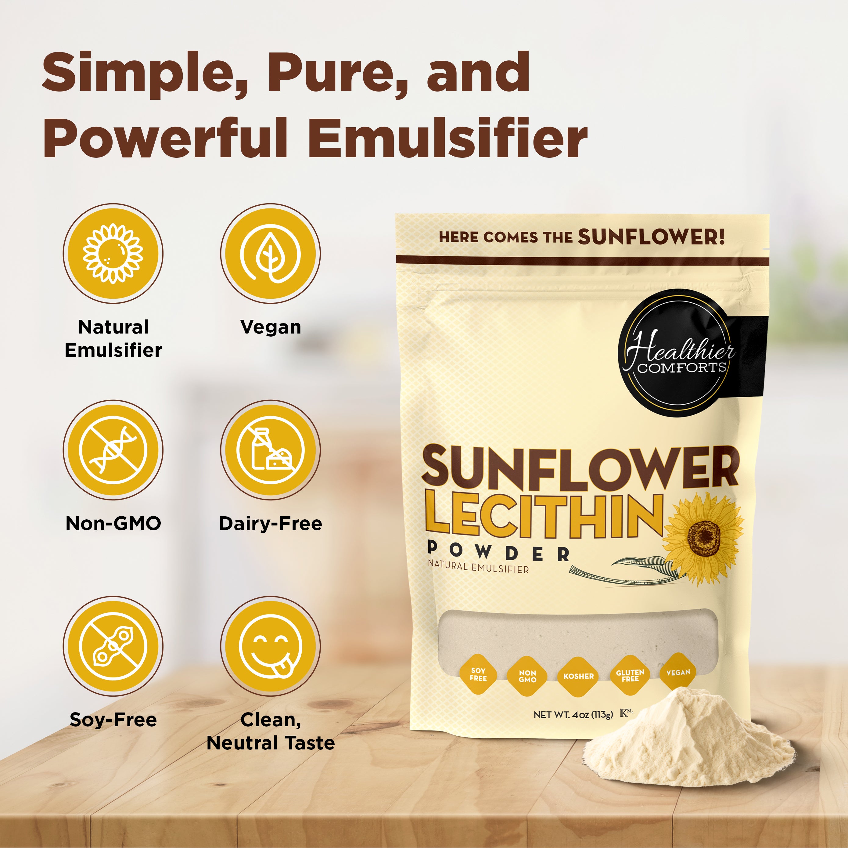 Sunflower Lecithin Powder