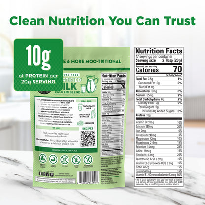 Lactose Free Fortified Milk Protein Blend