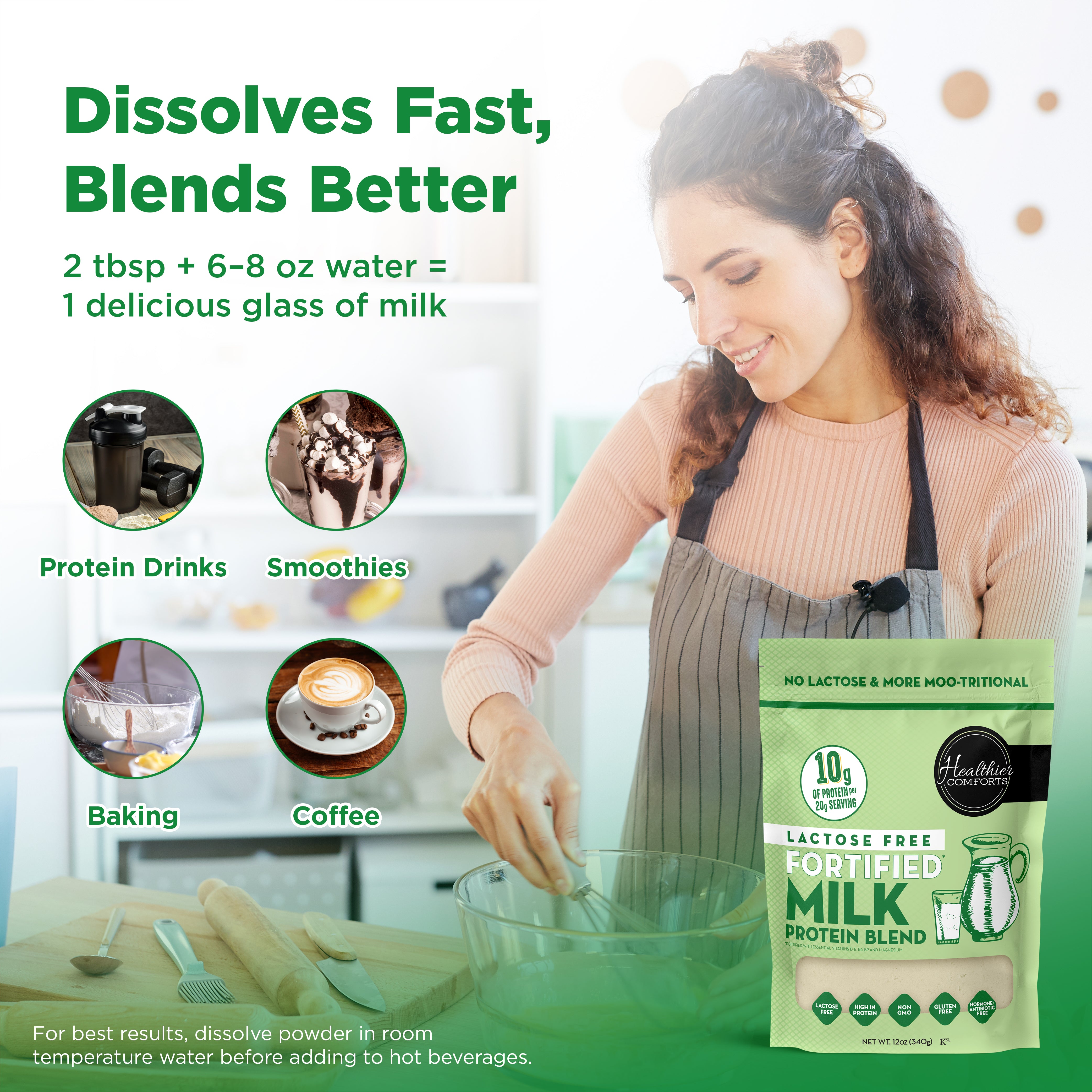 Lactose Free Fortified Milk Protein Blend