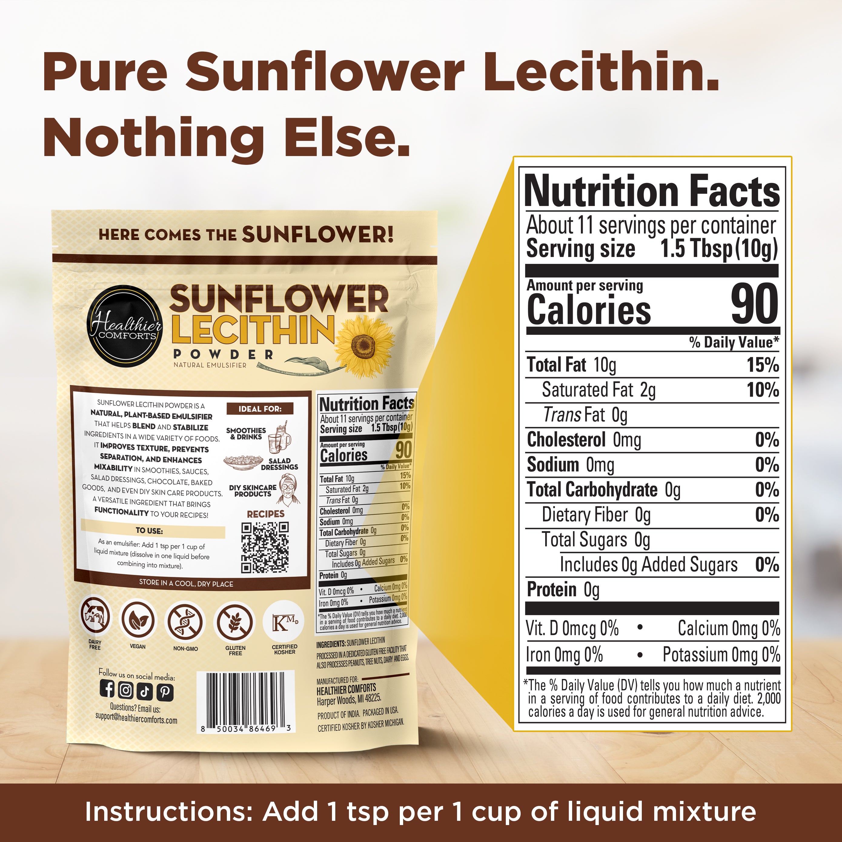 Sunflower Lecithin Powder