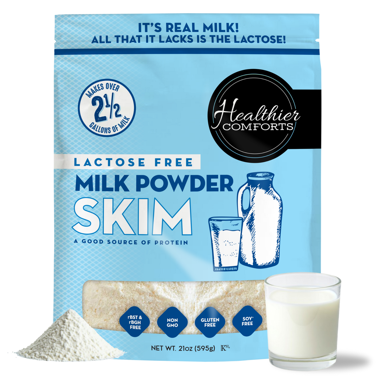 Lactose Free Skim Milk Powder – Healthier Comforts