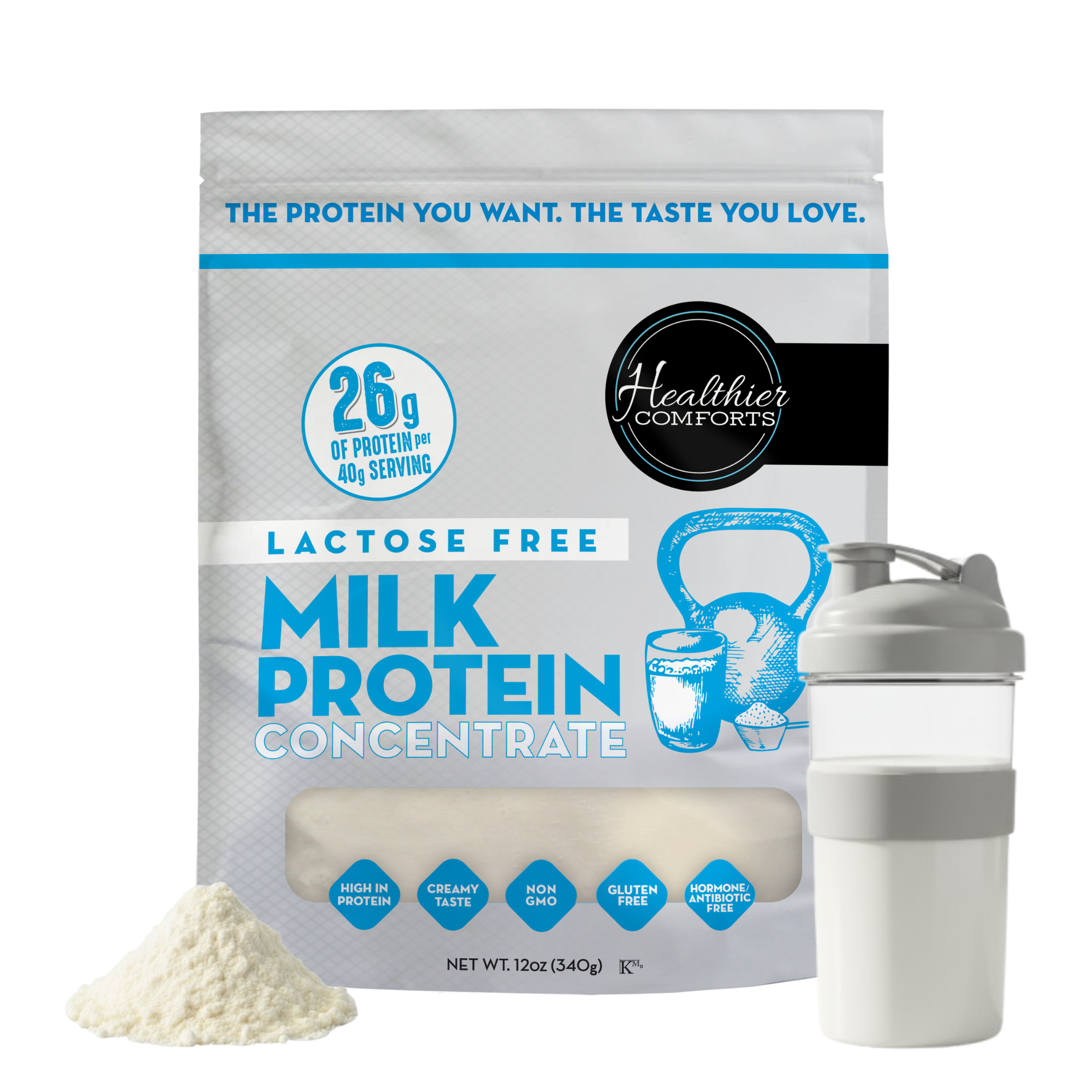 Lactose Free Milk Protein Concentrate Powder (Unflavored)