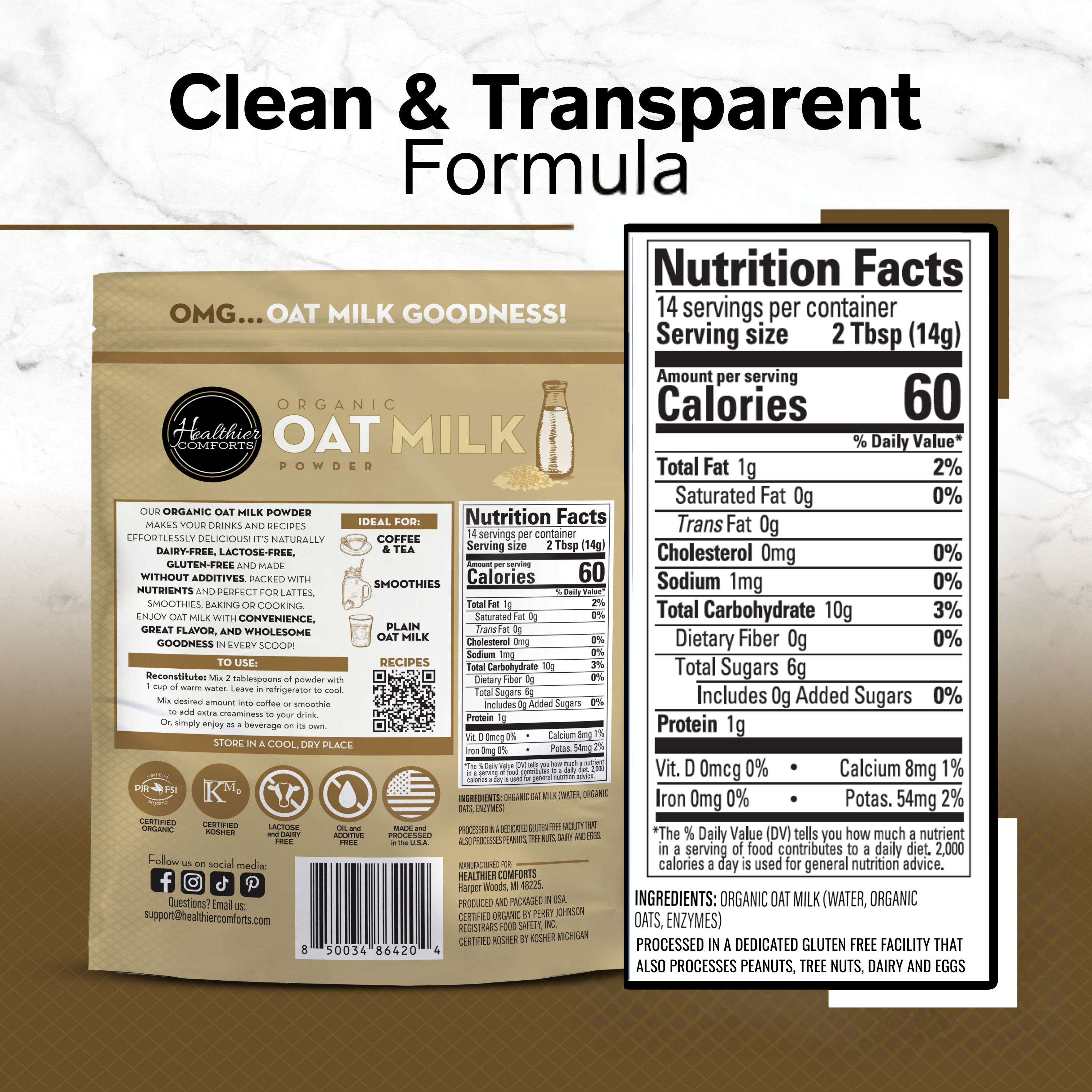 Organic Oat Milk Powder