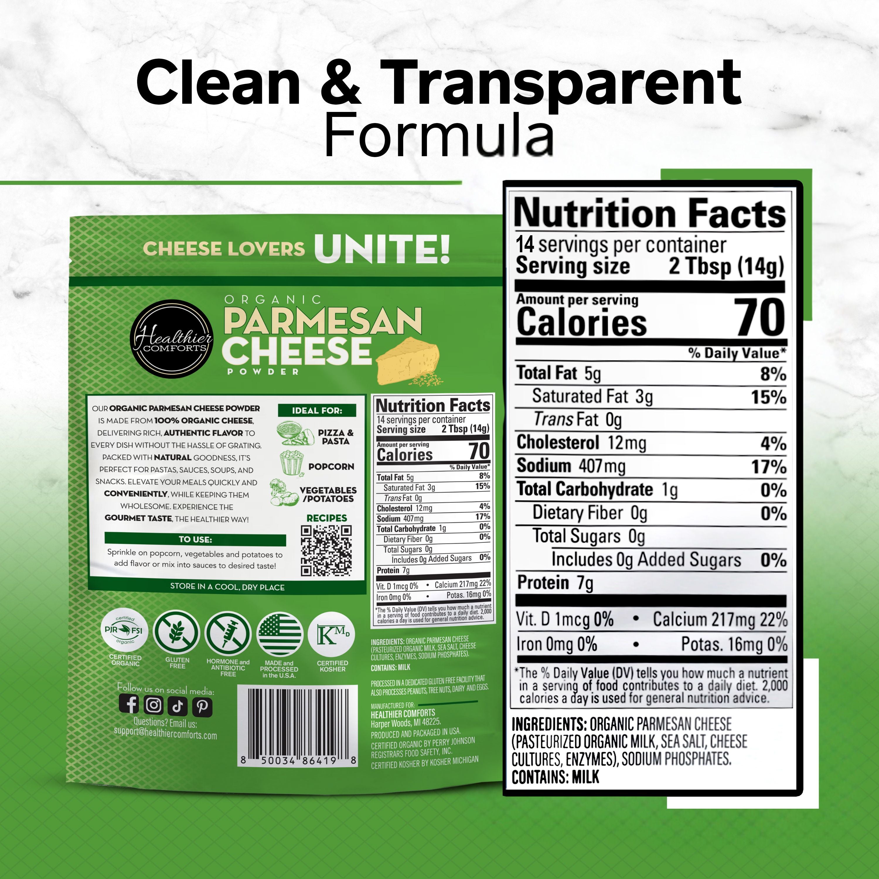 Organic Parmesan Cheese Powder