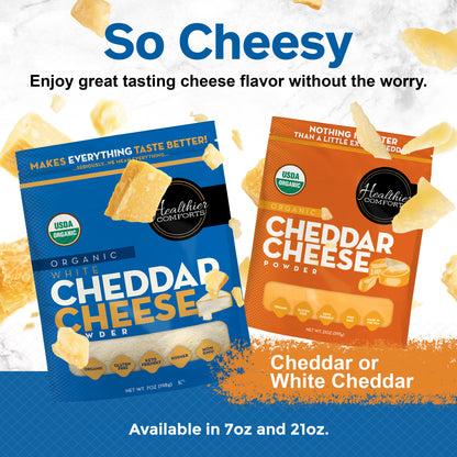 Organic Cheddar Cheese Powder (White)