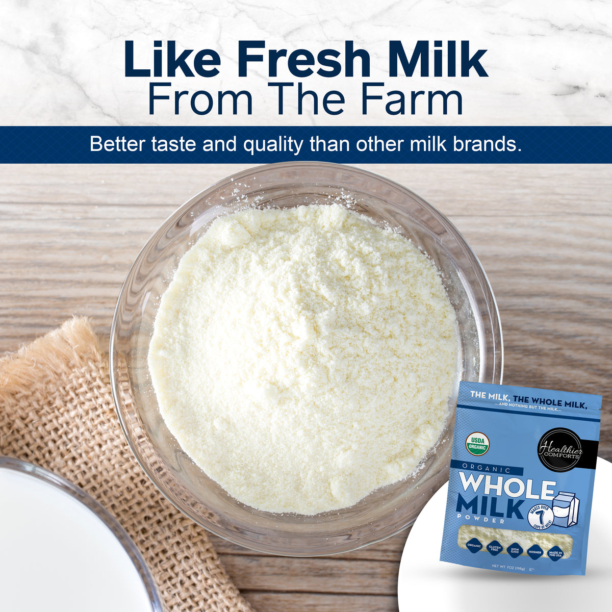 Organic Whole Milk Powder – Healthier Comforts