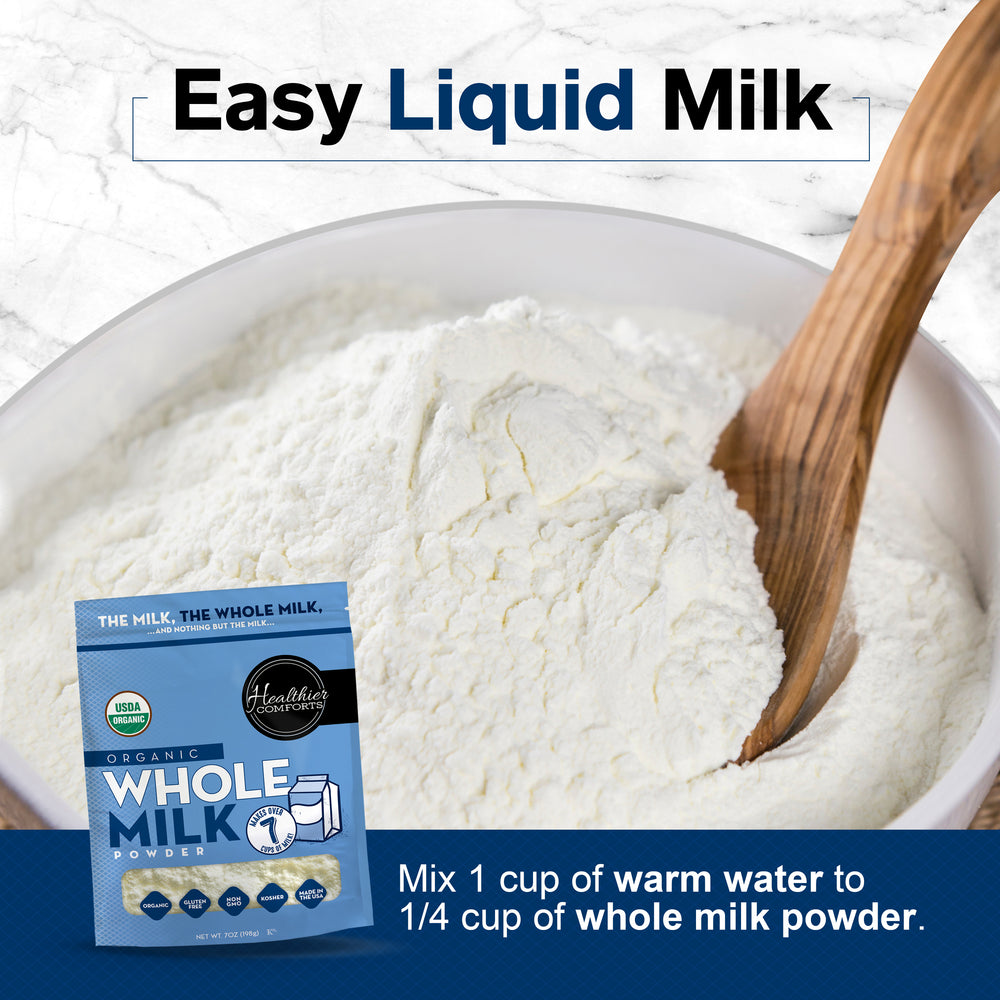 Organic Whole Milk Powder – Healthier Comforts