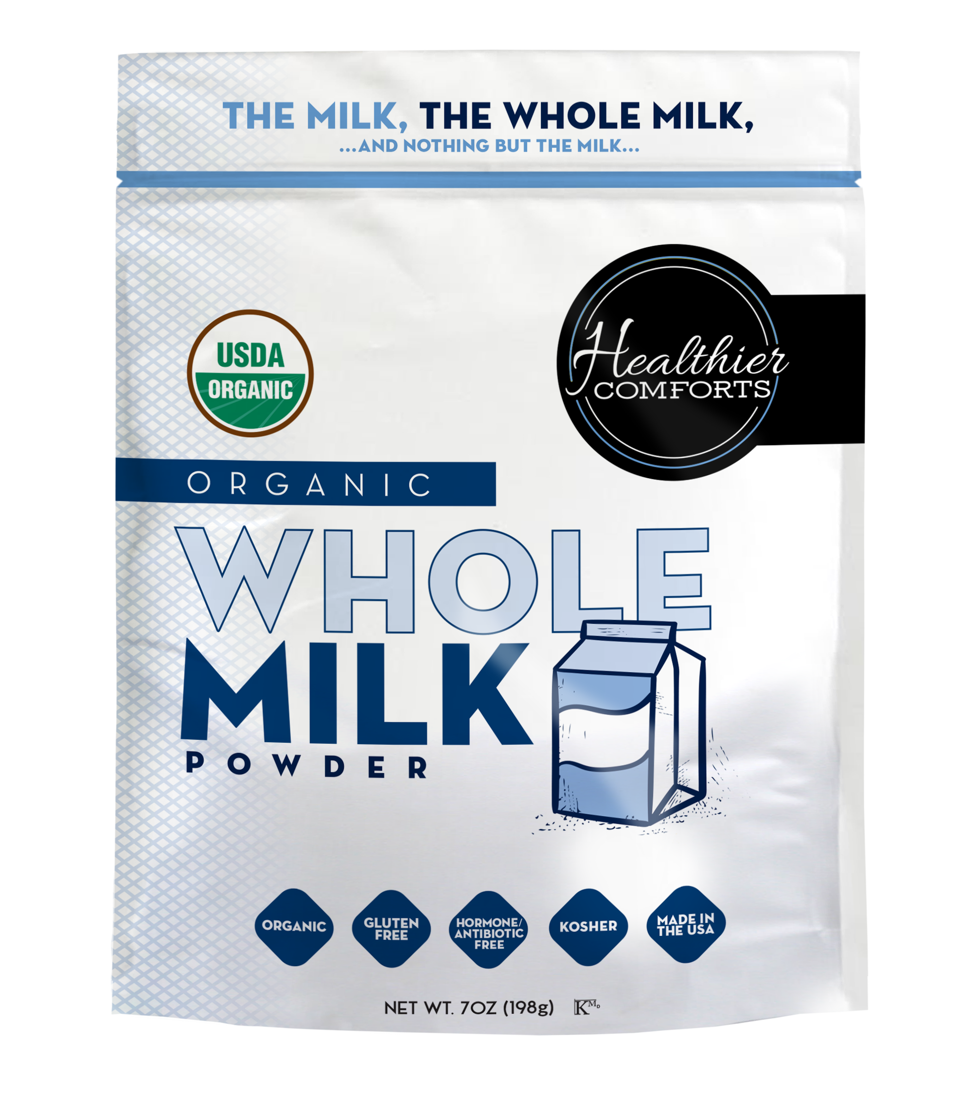 Organic Whole Milk Powder Certified Usda Organic Kosher Gluten Free Non Gmo Free Of